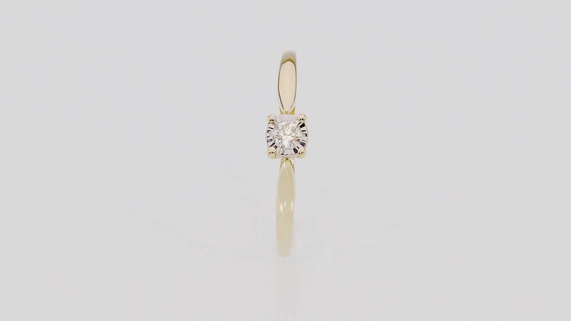 Inel Aur 14k cu Diamant 0.08 ct