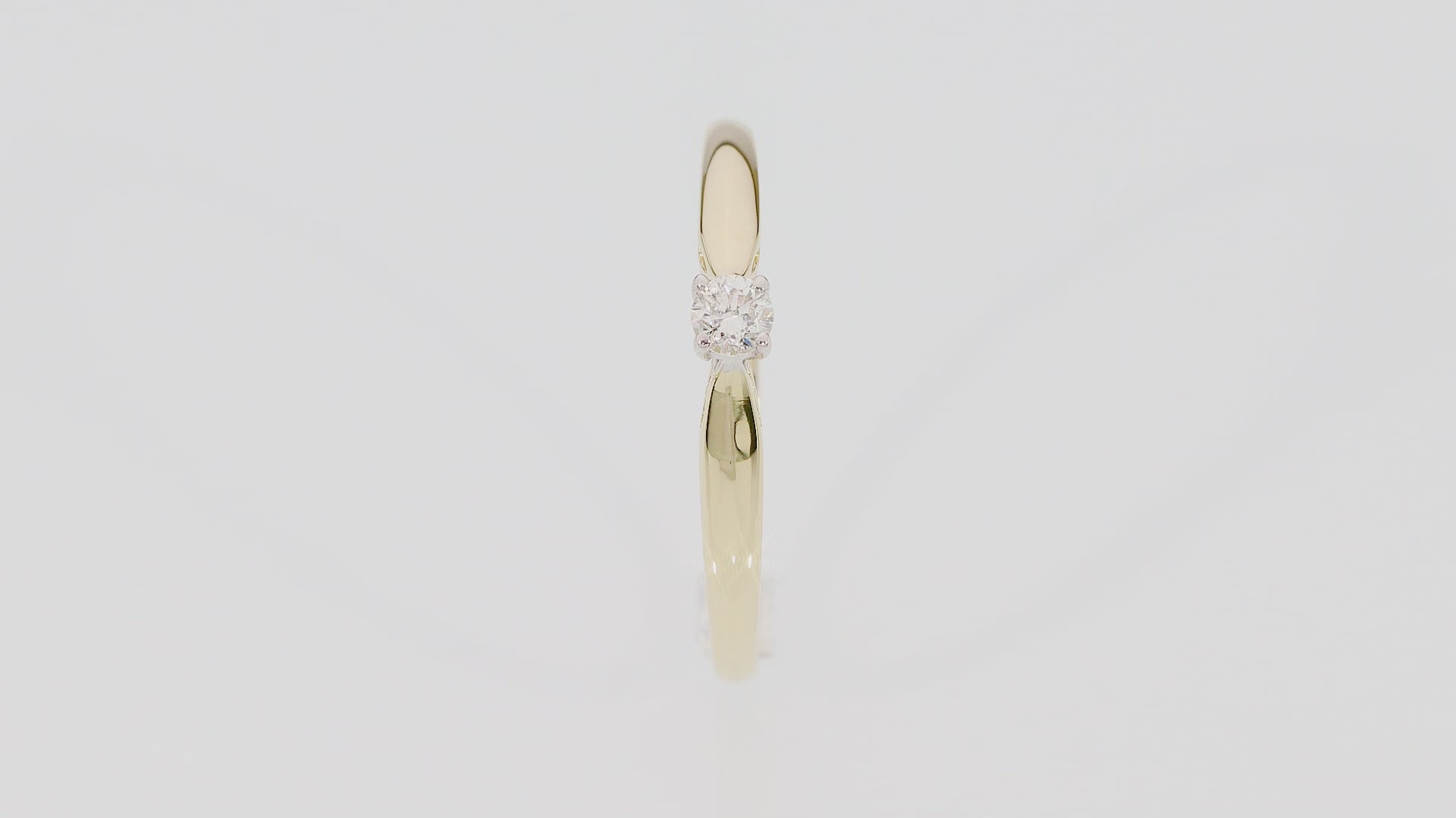 Inel Aur 14K cu Diamant 0,10 ct