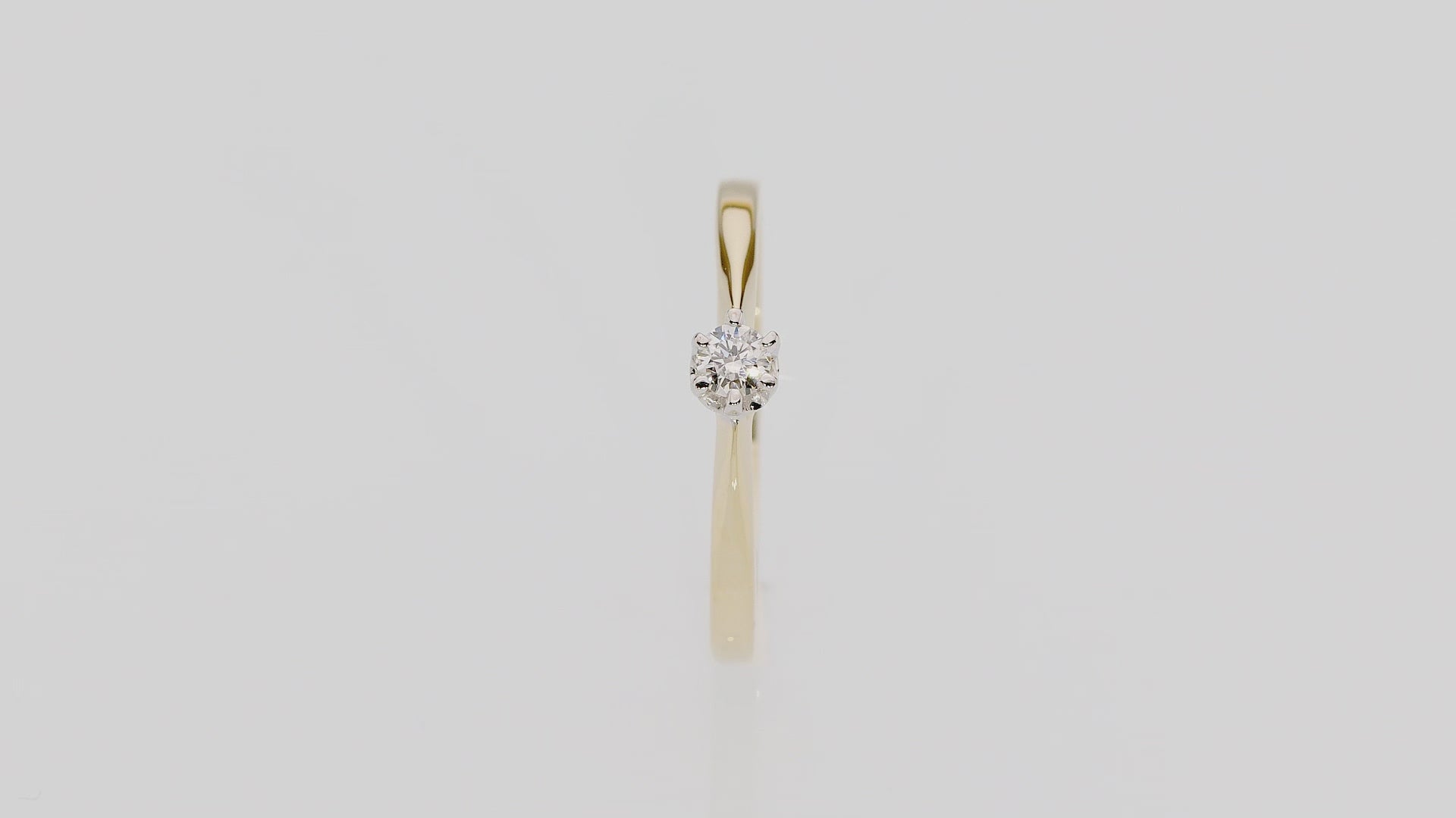 Inel Aur 14K cu Diamant 0.10ct