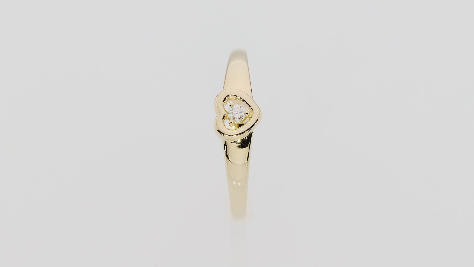 Inel Aur 14K cu Diamant 0,04 ct