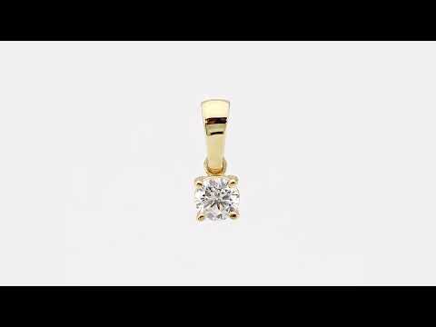 Pandantiv Aur 14K Z0576 Diamant 0,30ct Video
