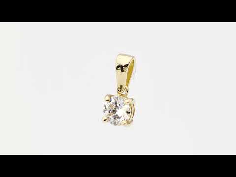 Pandantiv Aur 14K Z0576 Diamant 0,50ct Video