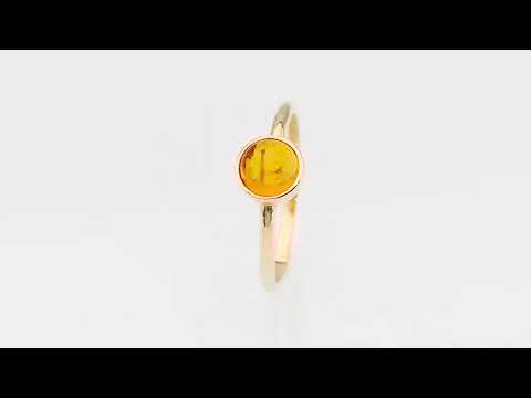Inel Aur 14K W598 Turmalină Galbenă 1.00ct Video