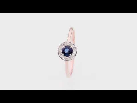 Inel Aur 14K W0616 Safir 0.30ct Video