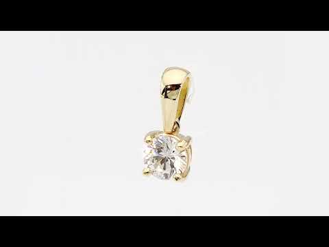 Pandantiv Aur 14K Z0576 Diamant 0,70ct Video