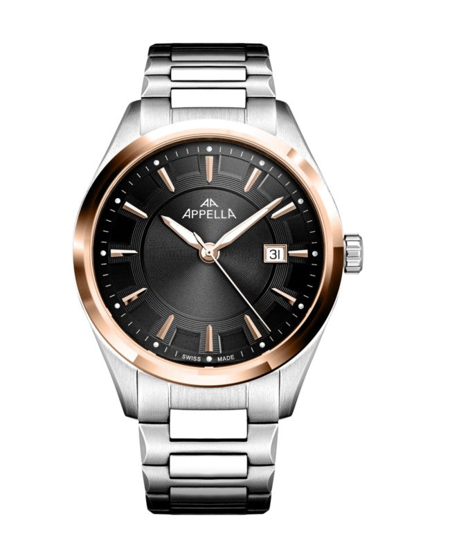Ceas Appella, L70016.R1R6Q, 42 mm, silver - rose gold