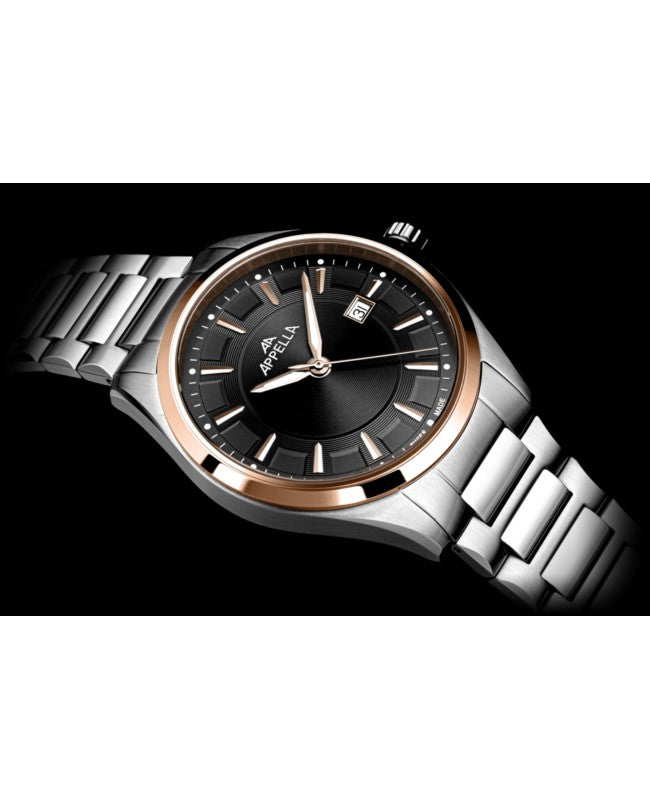 Ceas Appella, L70016.R1R6Q, 42 mm, silver - rose gold