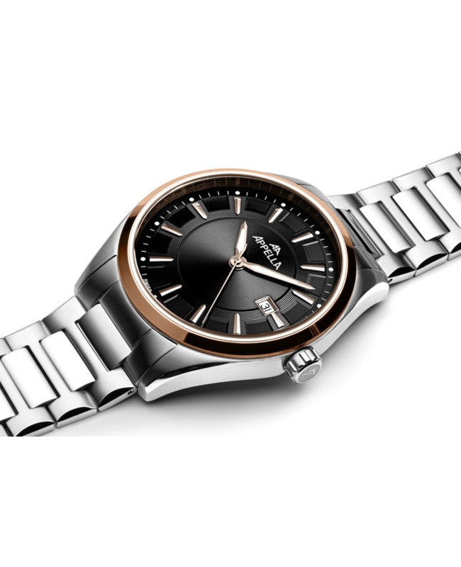 Ceas Appella, L70016.R1R6Q, 42 mm, silver - rose gold