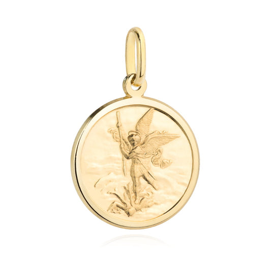 Medalion din Aur 14K  Sfântul Arhanghel Mihail
