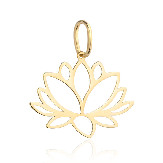 Pandantiv din aur floare de lotus