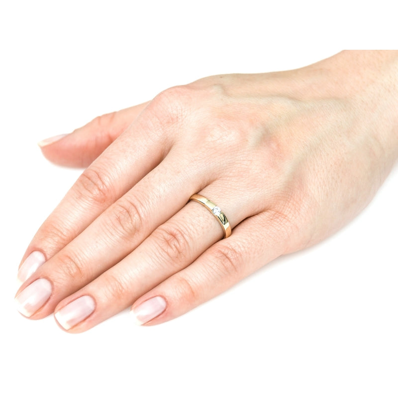 Inel de logodnă din Aur 8K cu piatră prețioasă 1.114 carate