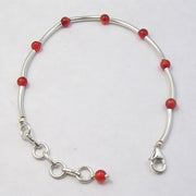 Bratara Argint 925 cu Carnelian 19.6 cm lungime