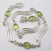 Bratara Argint 925 cu Peridot 21 cm lungime