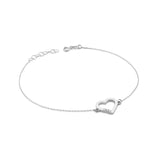 Bratara Inima Aur 14 K cu Diamante 0.015 ct
