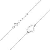 Bratara Inima Aur 14 K cu Diamante 0.015 ct