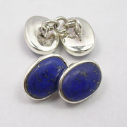 Butoni Argint 925 cu Lapis Lazuli, 1.4 cm lungime