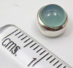 Cercei Argint 925 cu Calcedonie, 0.8 cm lungime