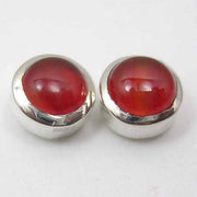 Cercei Argint 925 cu Carnelian, 0.8 cm lungime