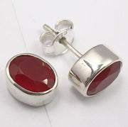 Cercei Argint 925 cu Carnelian, 0.9cm lungime