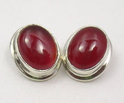 Cercei Argint 925 cu Carnelian,1.2 cm lungime