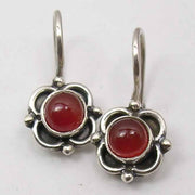 Cercei Argint 925 cu Carnelian, 1.8 cm lungime