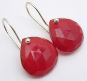 Cercei Argint 925 cu Carnelian, 2.6 cm lungime