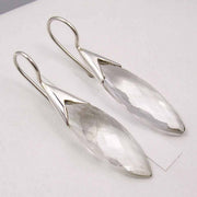 Cercei Argint 925 cu Cristal, 4.4 cm lungime