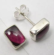 Cercei Argint 925 cu Garnet, 0,8 cm lungime