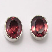 Cercei Argint 925 cu Garnet, 0.9 cm lungime