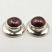 Cercei Argint 925 cu Garnet, 0.9 cm lungime