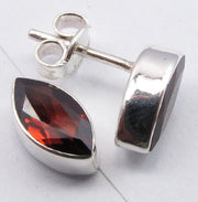 Cercei Argint 925 cu Garnet, 1,1 cm lungime