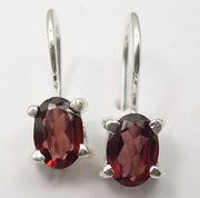 Cercei Argint 925 cu Garnet,1,7 cm lungime
