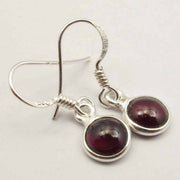 Cercei Argint 925 cu Garnet, 2,7 cm lungime
