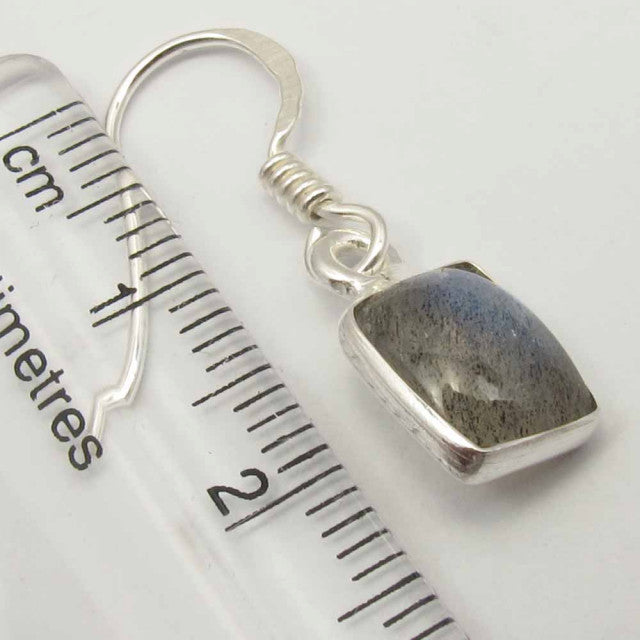 Cercei Argint 925 cu Labradorit, 2.7 cm lungime