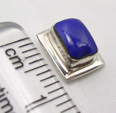 Cercei Argint 925 cu Lapis Lazuli, 0.9 cm lungime