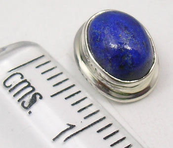 Cercei Argint 925 cu Lapis Lazuli, 1.2 cm lungime