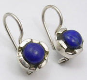 Cercei Argint 925 cu Lapis Lazuli, 1.8 cm lungime
