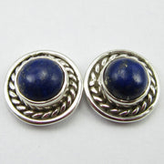 Cercei Argint 925 cu Lapis Lazuli 1 cm lungime