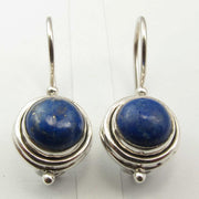 Cercei Argint 925 cu Lapis Lazuli, 2.4 cm lungime