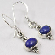 Cercei Argint 925 cu Lapis Lazuli, 2,9 cm lungime