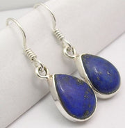 Cercei Argint 925 cu Lapis Lazuli, 3.3 cm lungime
