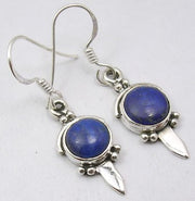 Cercei Argint 925 cu Lapis Lazuli, 3,6 cm lungime