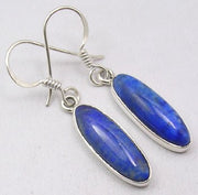 Cercei Argint 925 cu Lapis Lazuli 3.7 cm Lungime