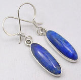 Cercei Argint 925 cu Lapis Lazuli 3.7 cm Lungime