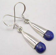 Cercei Argint 925 cu Lapis Lazuli, 3,8 cm lungime