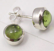 Cercei Argint 925 cu Peridot, 0.8 cm lungime