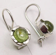 Cercei Argint 925 cu Peridot, 1.8 cm lungime