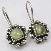 Cercei Argint 925 cu Peridot, 2.2 cm lungime
