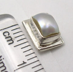 Cercei Argint 925 cu Perla Fresh Water, 0,9 cm lungime