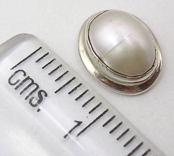 Cercei Argint 925 cu Perla Fresh Water, 1.2 cm lungime